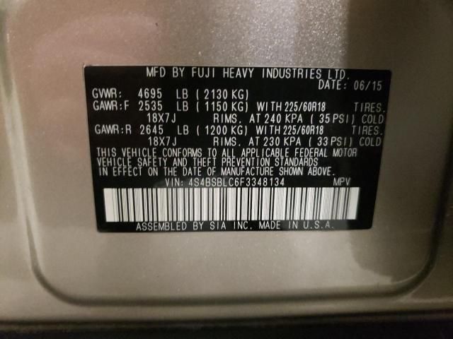 2015 Subaru Outback 2.5I Limited