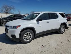 Salvage cars for sale at Haslet, TX auction: 2020 Chevrolet Traverse LS