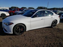 Salvage cars for sale at Assonet, MA auction: 2020 Alfa Romeo Giulia TI