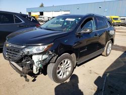 Salvage cars for sale from Copart Woodhaven, MI: 2018 Chevrolet Equinox LT