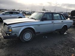 Volvo salvage cars for sale: 1990 Volvo 240 Base