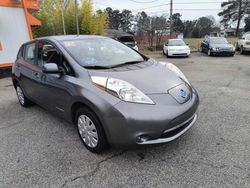 Salvage cars for sale from Copart Austell, GA: 2015 Nissan Leaf S