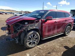 Toyota Highlander xle salvage cars for sale: 2021 Toyota Highlander XLE