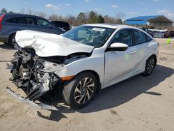 Salvage cars for sale at Florence, MS auction: 2017 Honda Civic EX
