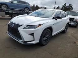 Lexus RX 350 Base salvage cars for sale: 2017 Lexus RX 350 Base