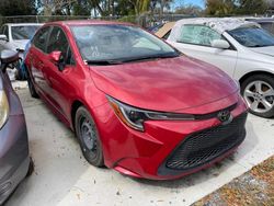 Toyota Corolla LE salvage cars for sale: 2021 Toyota Corolla LE