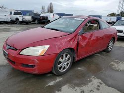 Honda Accord EX salvage cars for sale: 2005 Honda Accord EX