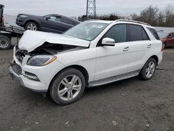 Salvage cars for sale from Copart Windsor, NJ: 2015 Mercedes-Benz ML 350 4matic