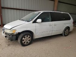 Honda Odyssey EX salvage cars for sale: 2002 Honda Odyssey EX