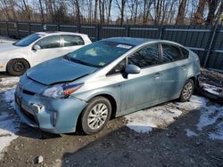 Salvage cars for sale from Copart Candia, NH: 2015 Toyota Prius PLUG-IN