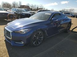 Salvage cars for sale at New Britain, CT auction: 2017 Infiniti Q60 Premium