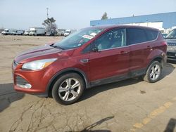 Salvage cars for sale at Woodhaven, MI auction: 2015 Ford Escape SE