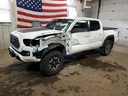 Salvage cars for sale from Copart Lyman, ME: 2019 Toyota Tacoma Double Cab