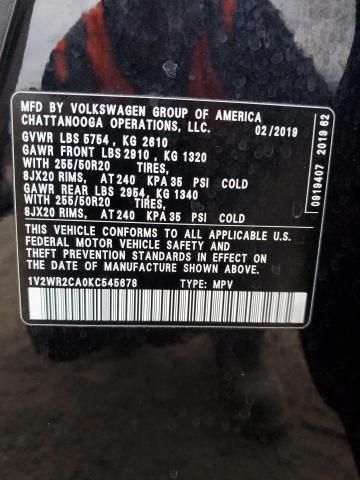 2019 Volkswagen Atlas SE