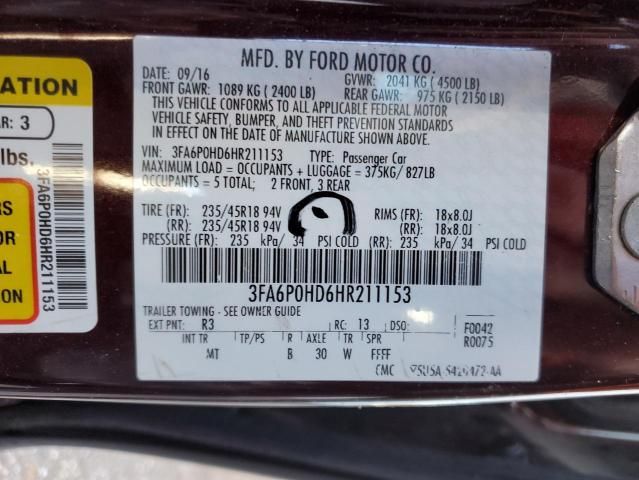 2017 Ford Fusion SE