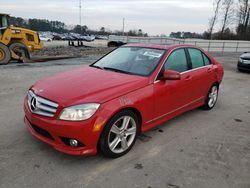 Salvage cars for sale at Dunn, NC auction: 2010 Mercedes-Benz C300