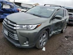 Toyota salvage cars for sale: 2017 Toyota Highlander Limited