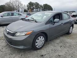 Salvage cars for sale from Copart Loganville, GA: 2012 Honda Civic LX