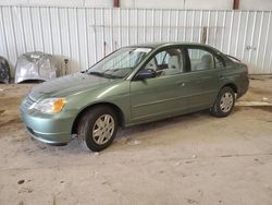 Salvage cars for sale at Lansing, MI auction: 2003 Honda Civic LX