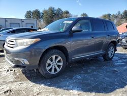 Salvage cars for sale from Copart Mendon, MA: 2011 Toyota Highlander Base