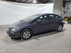 Salvage cars for sale at North Billerica, MA auction: 2014 Honda Civic LX