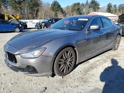 Salvage cars for sale from Copart Mendon, MA: 2015 Maserati Ghibli S