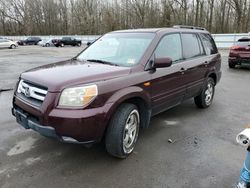 Honda Pilot EXL salvage cars for sale: 2007 Honda Pilot EXL