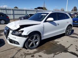 Salvage cars for sale at Littleton, CO auction: 2016 Audi Q5 Premium Plus S-Line