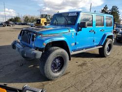 Vehiculos salvage en venta de Copart Denver, CO: 2014 Jeep Wrangler Unlimited Sahara