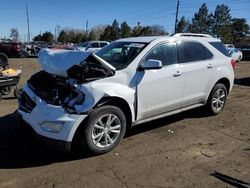 Chevrolet salvage cars for sale: 2016 Chevrolet Equinox LT