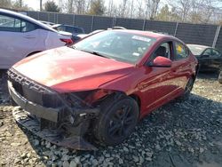 Salvage cars for sale at Waldorf, MD auction: 2018 Hyundai Elantra SEL