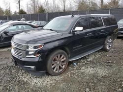 Salvage cars for sale from Copart Waldorf, MD: 2016 Chevrolet Suburban K1500 LTZ