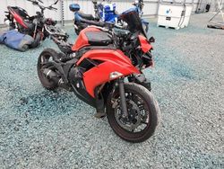 Salvage cars for sale from Copart Lumberton, NC: 2016 Kawasaki EX650 E