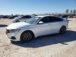 Salvage cars for sale at Houston, TX auction: 2022 Honda Accord EXL