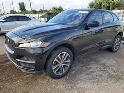 Salvage cars for sale at Miami, FL auction: 2019 Jaguar F-PACE Premium