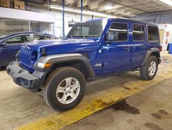 Salvage cars for sale from Copart Wheeling, IL: 2019 Jeep Wrangler Unlimited Sport