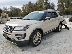 Salvage cars for sale at Ocala, FL auction: 2017 Ford Explorer Limited