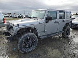 Salvage cars for sale at Eugene, OR auction: 2018 Jeep Wrangler Unlimited Sahara