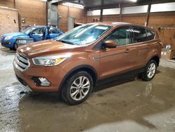 Salvage cars for sale at Ebensburg, PA auction: 2017 Ford Escape SE