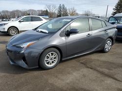 Salvage cars for sale from Copart Ham Lake, MN: 2018 Toyota Prius