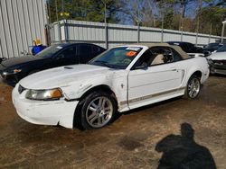 Salvage cars for sale from Copart Austell, GA: 2002 Ford Mustang