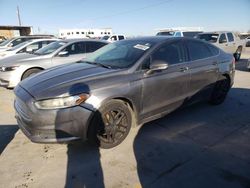 Salvage cars for sale at Grand Prairie, TX auction: 2014 Ford Fusion SE