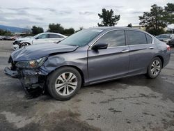 Salvage cars for sale from Copart San Martin, CA: 2015 Honda Accord LX