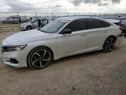 Salvage cars for sale at Houston, TX auction: 2022 Honda Accord Sport SE