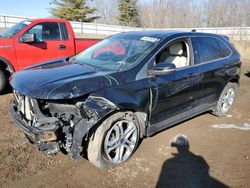 Vehiculos salvage en venta de Copart Davison, MI: 2018 Ford Edge Titanium