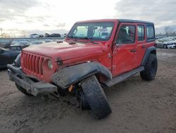 Jeep Wrangler salvage cars for sale: 2018 Jeep Wrangler Unlimited Sport