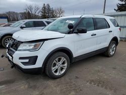 Salvage cars for sale at Ham Lake, MN auction: 2016 Ford Explorer Police Interceptor