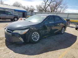 Salvage cars for sale from Copart Wichita, KS: 2015 Toyota Camry LE