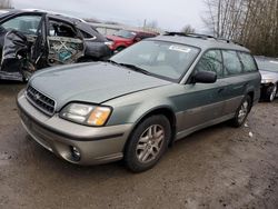 Salvage cars for sale from Copart Arlington, WA: 2003 Subaru Legacy Outback AWP