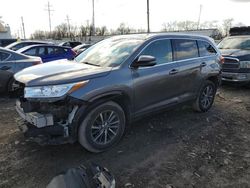 Salvage cars for sale from Copart Columbus, OH: 2017 Toyota Highlander SE